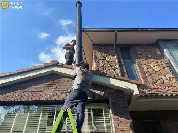 鎮江邊城別墅丹麥Morso 3640火爐安裝.jpg