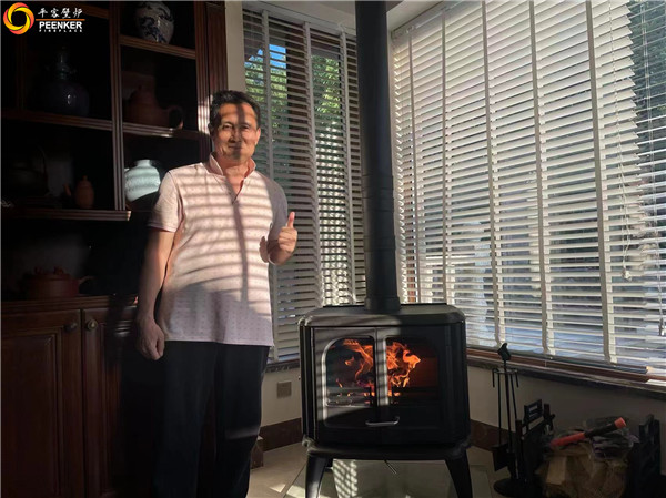 鎮江邊城別墅丹麥Morso 3640火爐安裝.jpg