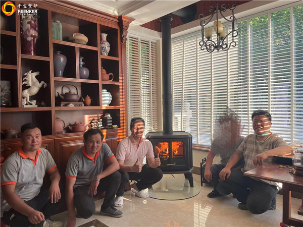 鎮江邊城別墅丹麥Morso 3640火爐安裝.jpg