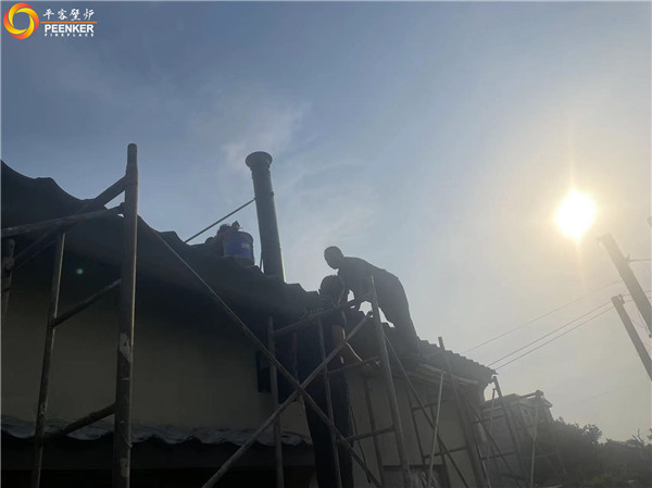 南通啟東市王鮑鎮自建房丹麥morso 2140壁爐安裝.jpg