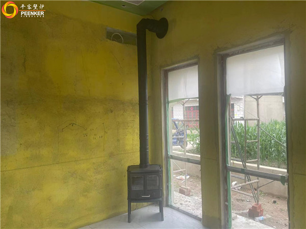 南通啟東市王鮑鎮自建房丹麥morso 2140壁爐安裝.jpg