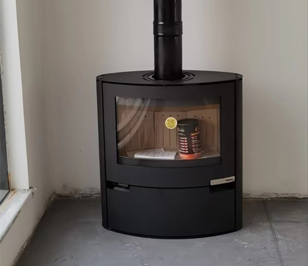 武漢碧海花園別墅丹麥Aduro A15真火壁爐安裝.jpg