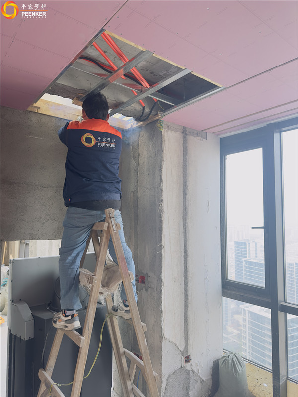 平客壁爐 | 義烏綠城高層頂樓陽光房丹麥Morso S101-12安裝.jpg