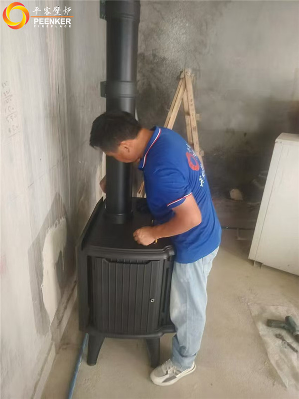 長沙爵世名邸別墅丹麥Morso 3640鑄鐵火爐安裝.jpg