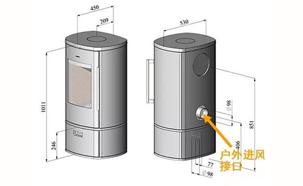 丹麥Morso8842鑄鐵火爐戶外進風(fēng).png
