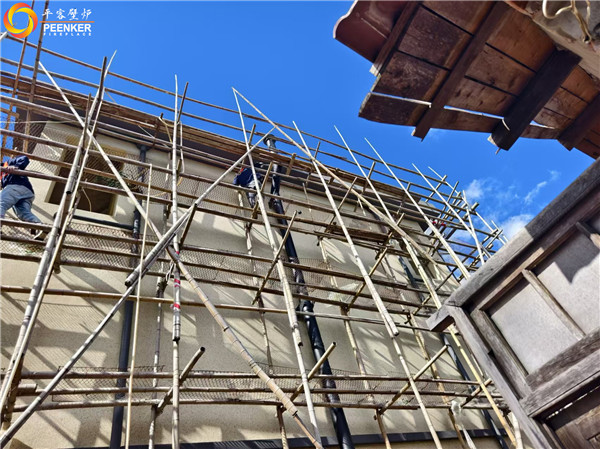 上海浦東別墅丹麥Aduro A17獨立式火爐戶外煙囪安裝.jpg