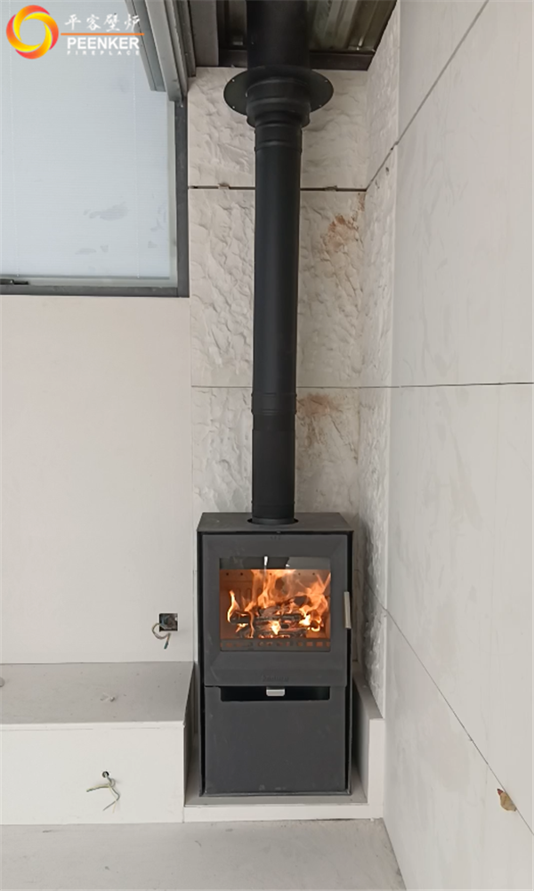 寶雞太白麒麟府頂樓丹麥Aduro A14壁爐安裝.png