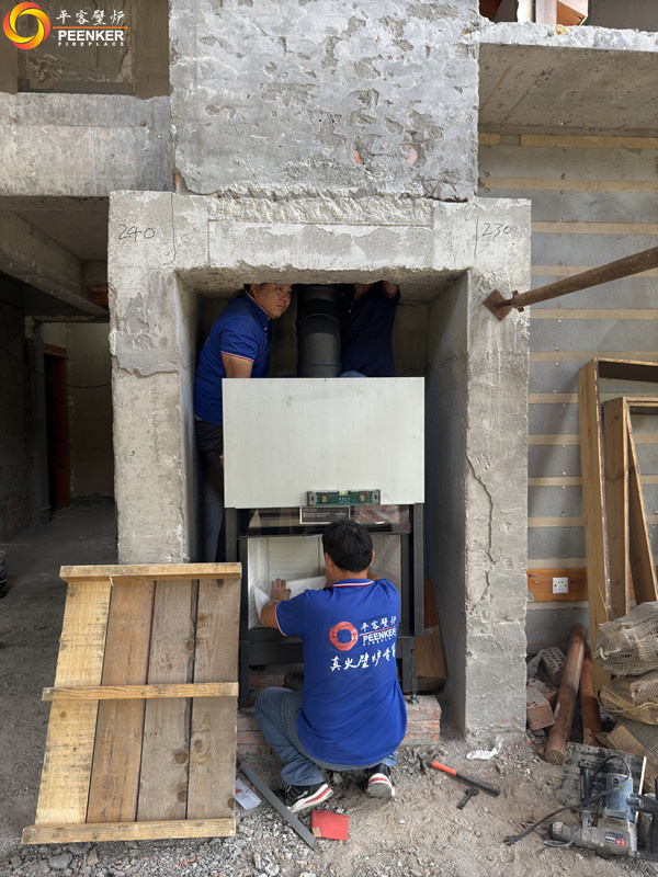 張家口原鄉美麗堅別墅丹麥Morso S101-12壁爐安裝.jpg