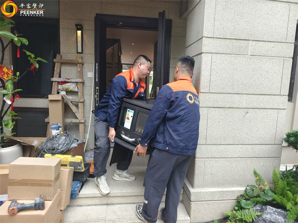 合肥別墅地下室丹麥Morso 2140壁爐安裝.jpg