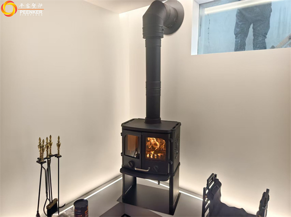 合肥別墅地下室丹麥Morso 2140壁爐安裝.jpg